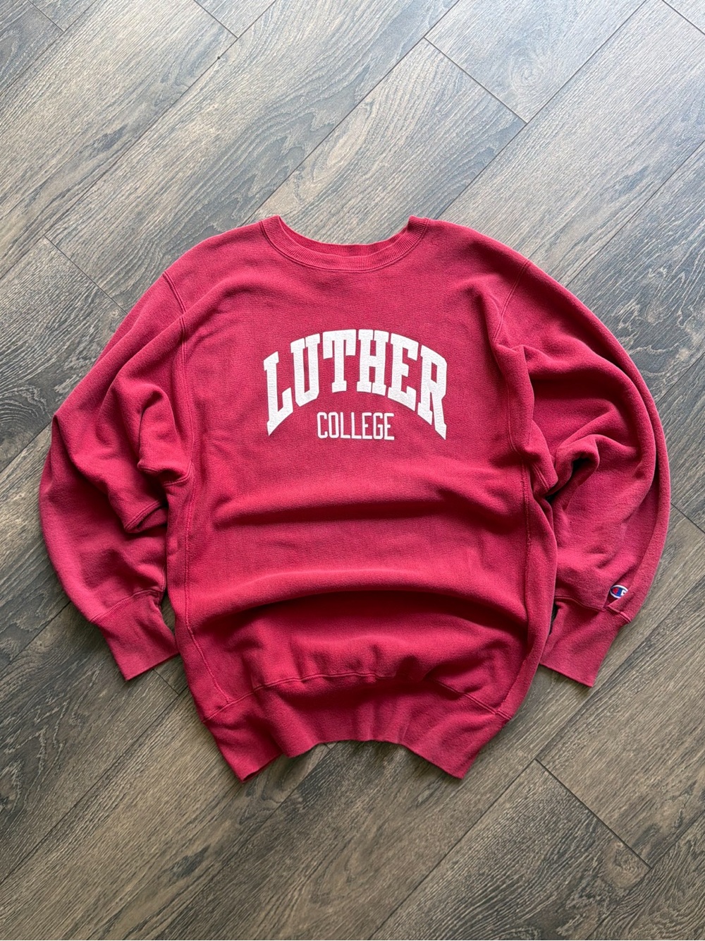 Champion Reverse Weave Luther College Men’s XXL Sweatshirt Maroon Vintage USA